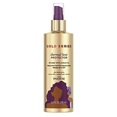 Pantene Gold Series Thermal Heat Protector 6.4 Ounce Pump (190ml) (6 Pack)
