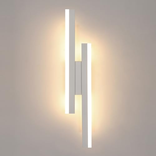 Comely Applique da Parete Interno Moderna, 3 Temperature di Colore 3000K/4500K/6500K, 16W Lampada da Parete LED in Alluminio, Lampada a Muro per Camera da Letto Soggiorno Corridoio Ufficio Scala