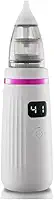 Sugador Nasal Elétrico para Bebê - Aspirador Nasal Portátil USB - Limpador de Nariz e Ouvido - 5 Níveis de Sucção, 3 Bocais Intercambiáveis - Removedor de Muco Infantil - UpShop