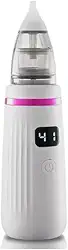 Sugador Nasal Elétrico para Bebê - Aspirador Nasal Portátil USB - Limpador de Nariz e Ouvido - 5 Níveis de Sucção, 3 Bocais Intercambiáveis - Removedor de Muco Infantil - UpShop