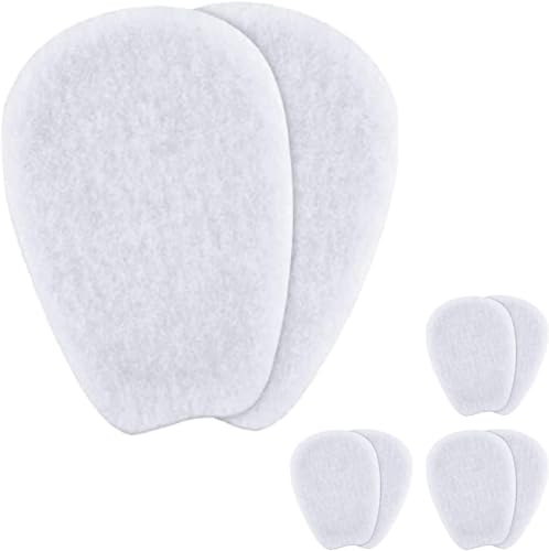 Image of 3 Pair White Soft Self-Adhesive Shoe Inserts - Felt Tongue Pads for Shoes Shoe Insoles,Inserts and Insoles,Foot Health,Health Care