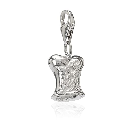 Colgante vestido de plata 925 NKlaus detalle especial para pulseras abalorios 13219