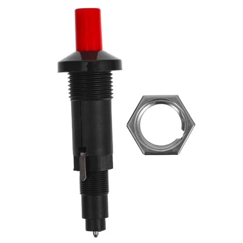 HANABASS Pièce de Rechange Allume-gaz Piézo: Bouton-Poussoir avec Élément en Céramique, Allumage à Étincelle en Céramique - Compatible Fourneaux et Réchauds de...