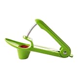 MAEXUS® Deshuesador de huesos de cereza, deshuesador de cerezas, deshuesador de cerezas, deshuesador de cerezas, diseño elegante, práctico descorazonador de cerezas para deliciosas recetas. Verde