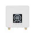 7500W 220V Instant Electric Tankless Water Heater, Wall Mounted Electric Instant Hot Water Heater, 2 Modes, Touch & Remote Control, IPX4 Waterproof & Anti-dry Burn Protection, 30-55?/86-131°F (White)