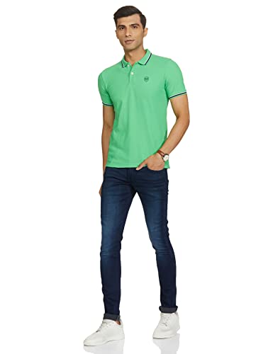 Image of Max Men Solid Slim Fit Polo T-Shirt