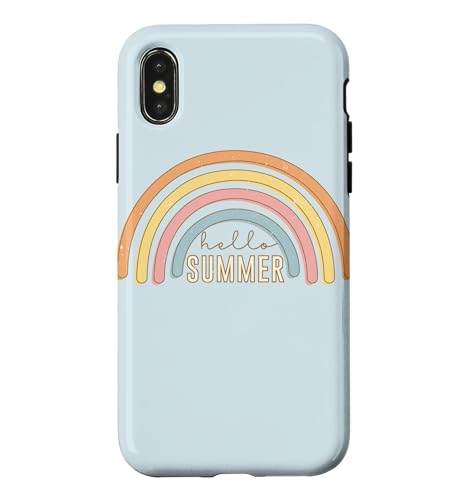 Hello Summer ���g�����C���{�[�O���t�B�b�N�A�p�����f�U�C�� �X�}�z�P�[�X iPhone X/XS �p