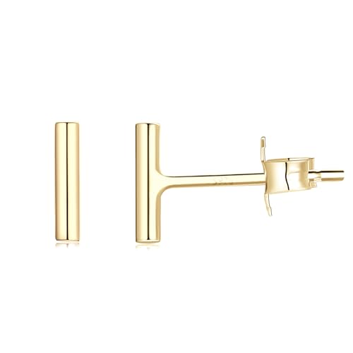 YZSFMZGE 925 Sterling Silver Gold Bar Earrings Stud Earrings for Women Minimalist Dainty Classic...