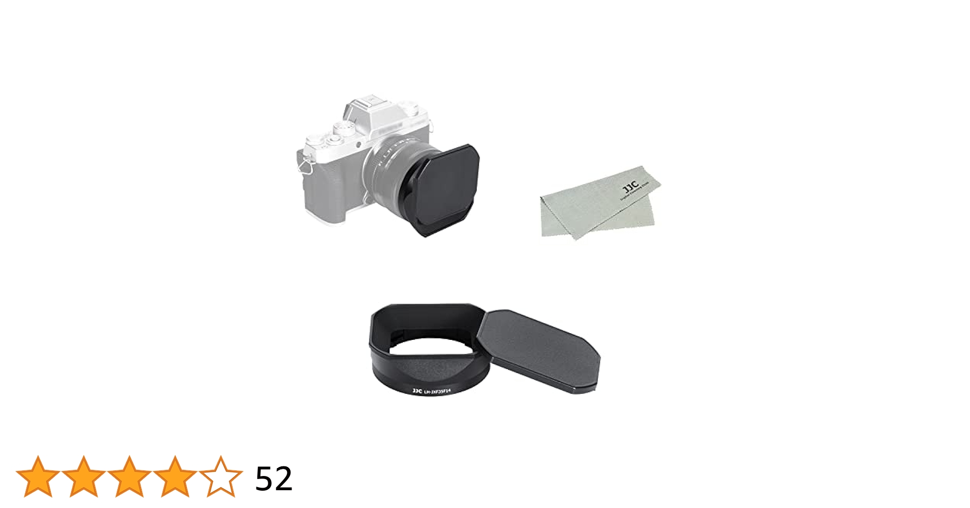 Amazon | JJC メタル 正方形 レンズフード + フードキャップ