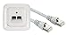 Price comparison product image Busch Jäger Complete Set/2er Network Box - 2-fach UAE Socket Cat.6A UAE 0218/12-101 +2 Meters Brands Patch Cable 6a +Frame + Cover Reflex Si Alpine White