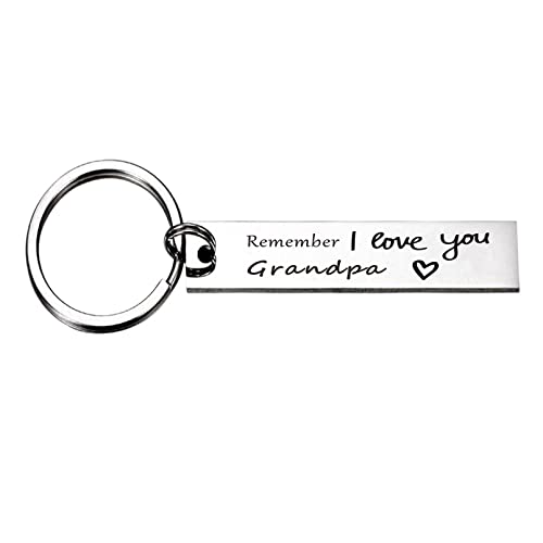 TGCNQ Fathers Day Grandpa Gifts, Grandpa Keychain Keyring, Remember I Love You Grandpa Key Chain...