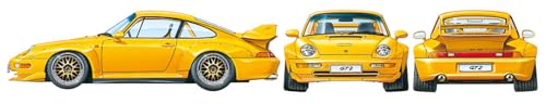 Carro Modelo Porsche GT2 a Escala 1:24 Blanco miniatura 4