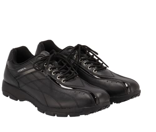 [つるや] PROGICAL ゴルフシューズ スパイクレス [ブラック/26.0 cm] ゴルフコース 練習場 幅広 プロジカル 1枚目