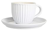 Ib Laursen Mynte Tasse & Unterteller pure white