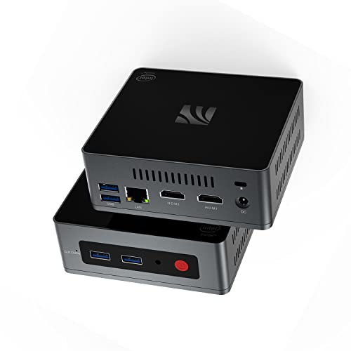 KUYIA Mini Desktop Computer,Mini PC Windows 10 8GB RAM 128G SSD Celeron J4125(up to 2.7GHz)...