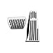 Produktbild Boltry Für 3 5 6 7 X3 X4 X5 X6 Z4 Series,E90 E91 E70 E71 F10 F11 F12 F01 F25 E89 Auto Kein Bohrer Anti-Rutsch-Aluminium-Gasbremspedalabdeckung Fußpedalauflagen-Kit (Silbrig)