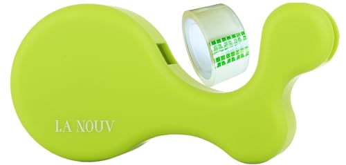 Lime Green Tape Dispenser for Desk, Decorative Tape Holder, Tape Included
