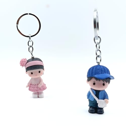 Image of Cute Couple Keychain for Boyfriend and Girlfriend | Keychain for lovers | Cute Couple Gift for Loved Ones, Friends, or Special Occasions, anniversary gift