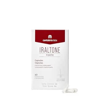 Cantabria Labs - Iraltone Forte - 60 Cápsulas - Fortalece Cabello y Uñas - Manejo Caída Capilar Aguda - Sin Gluten