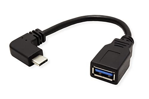 Roline Cavo Usb 3.2 Gen 1 Tipo C - Tipo A, St/Bu, Otg, Nero, 0,15 M - 2