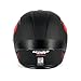 Orthrus Modular LED Full Face Motorcycle Helmet - DOT Approved Flip-Up Dual Visor Sun Shield & Bluetooth Ready for Adults Men Women - Street Bike/Motocross (Dobermann Red, XL)