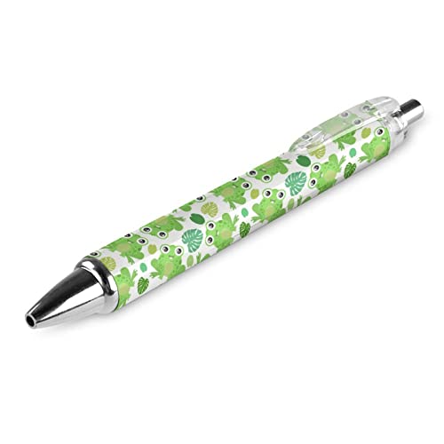 Stylos à bille rétractables grenouille kawaii encre noire fournitures bureau