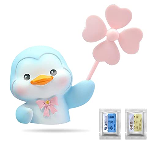 Uwariloy Car Fragrance Diffuser Vent Clip, Cute Cartoon Penguin| Lion | Duck | Girl Windmill Car Air Outlet Fan Creative Perfume Decoration Car Air Fresheners Car Purifier Odor Eliminator Gifts #TOP13