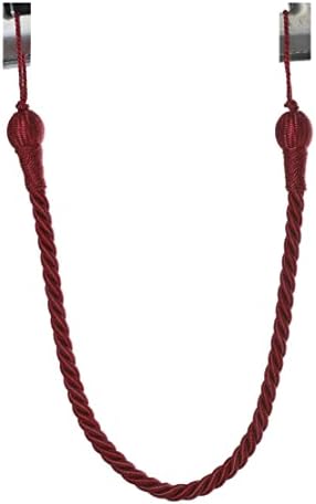 Kestrel Tie Backs Curtain - Rope, Curtain Rope Tieback Single Hold Backs (Chocolate)