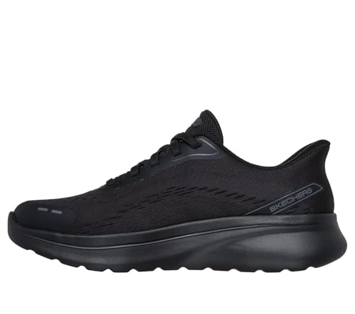 Skechers Skechers Women's Go Walk Arch Fit N-Joy Emory Trainers, Black Textile Black Trim, 9 US