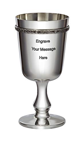 Wentworth Pewter - Celtic Band Pewter Goblet Free Engraving