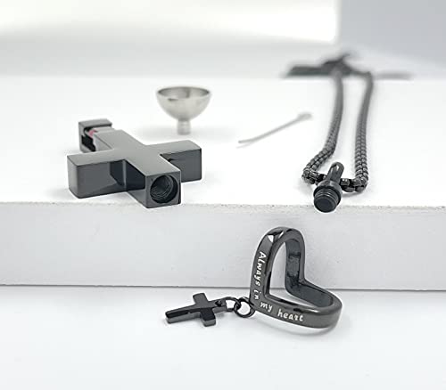 Youfeng January Birthstones Urn Necklaces For Ashes Cross Cremation Pendant Urns For Human Ashes Memorial Keepsake Locket Jewelry #TOP6