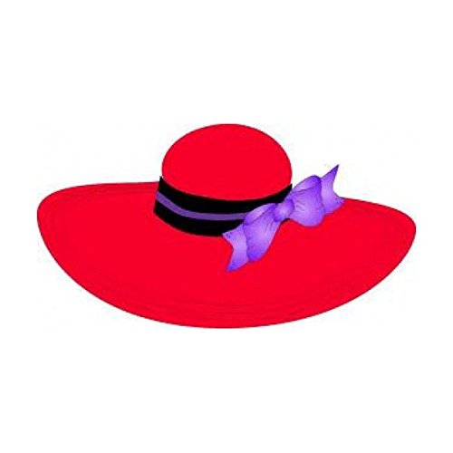 20 WATER SLIDE NAIL ART DECALS TRANSFERS RED HAT SOCIETY HAT