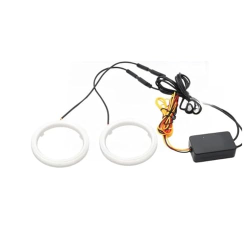Ojos de Ángel LED RGB 12V 24V con Control por Aplicación Bluetooth y DRL para Faros de Coche