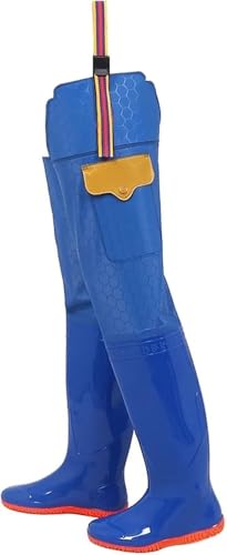 ININOSNP Impermeables y duraderos. Botas de Pescador Impermeables for Hombres y Mujeres, Ligeras y Suaves de PVC for Caza de Patos, Pesca en estanques de Barro(7.5)