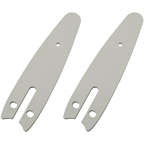 WHYHKJ 2PCS 4 Inch Mini Chainsaw Guide Plate Replacement Guide Bar for 4-inch Chainsaw, Silver