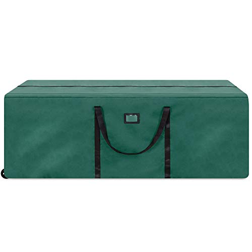 Best Choice Products 600D Polyester Rolling Duffle Storage Bag for Up To 9ft Christmas Tree w/ Wheels, Handle - Green