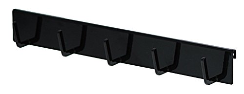 山崎実業 コンロ横ラック キッチンツールフック 自立式メッシュパネル用 フック5連 タワー ブラック 4184