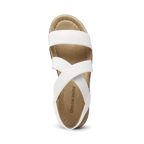 Image of DREAM PAIRS Women's Ankle Strap Low Wedge Sandals