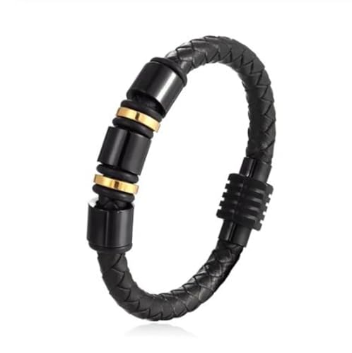 Bracelets pour hommes en cuir tressé main : le cadeau idéal avec perles