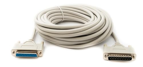 Connettori avvitabili System-S D Sub Cable 10m 25pin maschio a femmina RS530 DB25 adattatore grigio