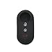 Hwota Silicone 3 Buttons Remote Key Case Cover Shell fit for FIAT 500 -Black