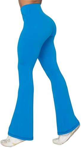 Sunzel Flare Leggings, Crossover Yoga Pants with Tummy...