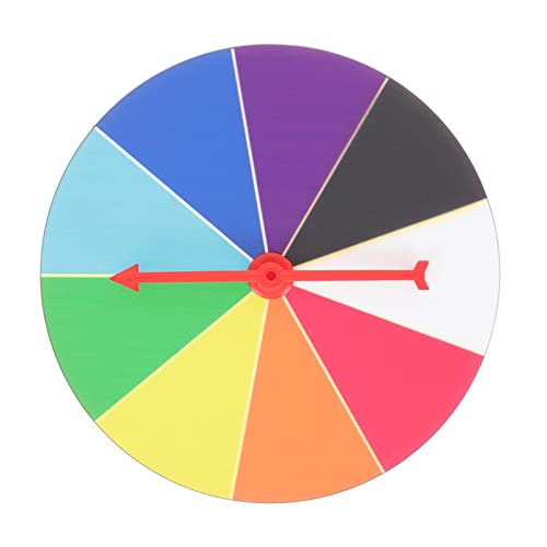 LOGOFUN Kids Prize Wheel Spinner Wall Hanging Carnival Game for Birthday Party Classroom Activities Teaching Tool Supplies - 20cm