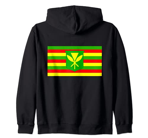 Hawaii Kanaka Maoli Bandera hawaiana orgullo Sudadera con Capucha