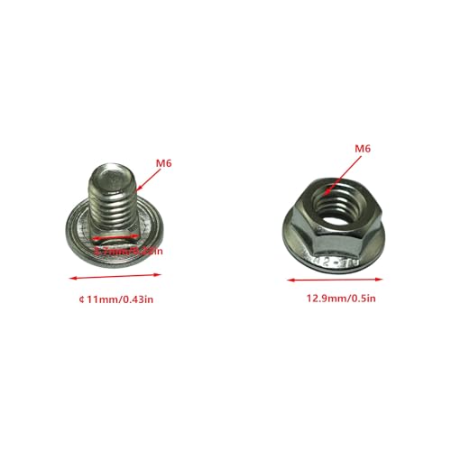 Image of 10 Sets of 304 Stainless Steel Bridge Rack Square Neck Bolts M6x12 Bridge Equipment Round Head Bolts with Neck Carriage Bolts Used for Cable Bridge Rack Connection Angle Steel Rack Assembly
