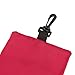 Oyolan Golf Cart Hanging Storage Pouch & Waist Bag - Smart Divided Design for Golf Tees, Ball Markers & Accessories Red 20 * 16.2CM