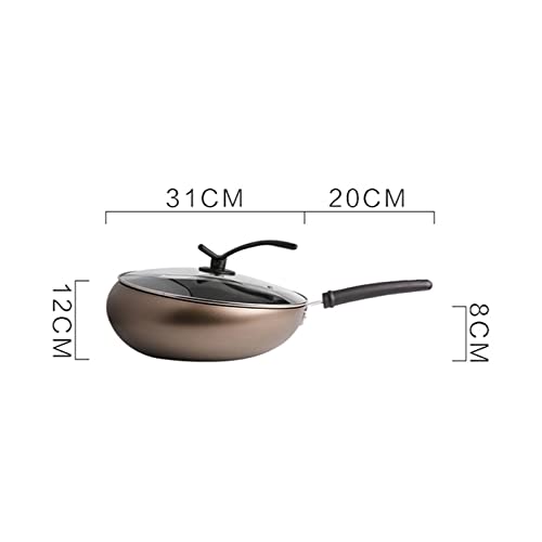 Wok con mango desmontable y tapa de vidrio templado miniatura 2