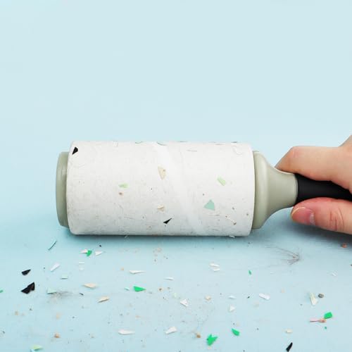 Image of 4.5 inch Lint Roller Refills Only for Spotty Jumbo Extra Sticky Adhesive Lint Roller Pet Cat & Dog Removal for Clothes and Furniture, Pack of 5 Refills, 300 Sheets Total