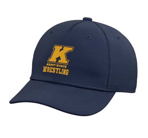 Kent State University Golden Flashes KS11 Adjustable Printed Baseball Hat, Navy Blue