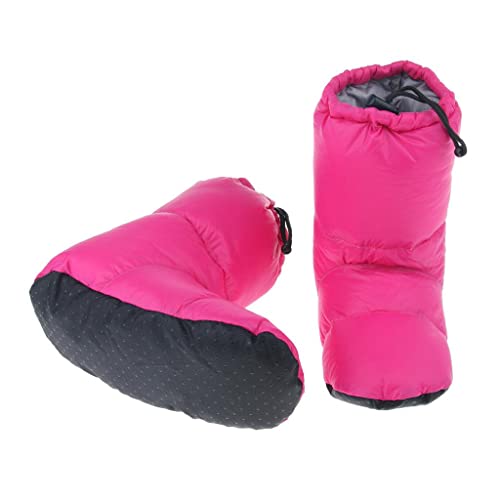 shamjina Botas de Caminhada Resistentes à Água para Acampamento, Rosa vermelha XL